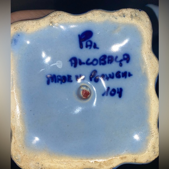 Vintage Pal Alcobaca made in Portugal twin candleholders used - Picture 8 of 10